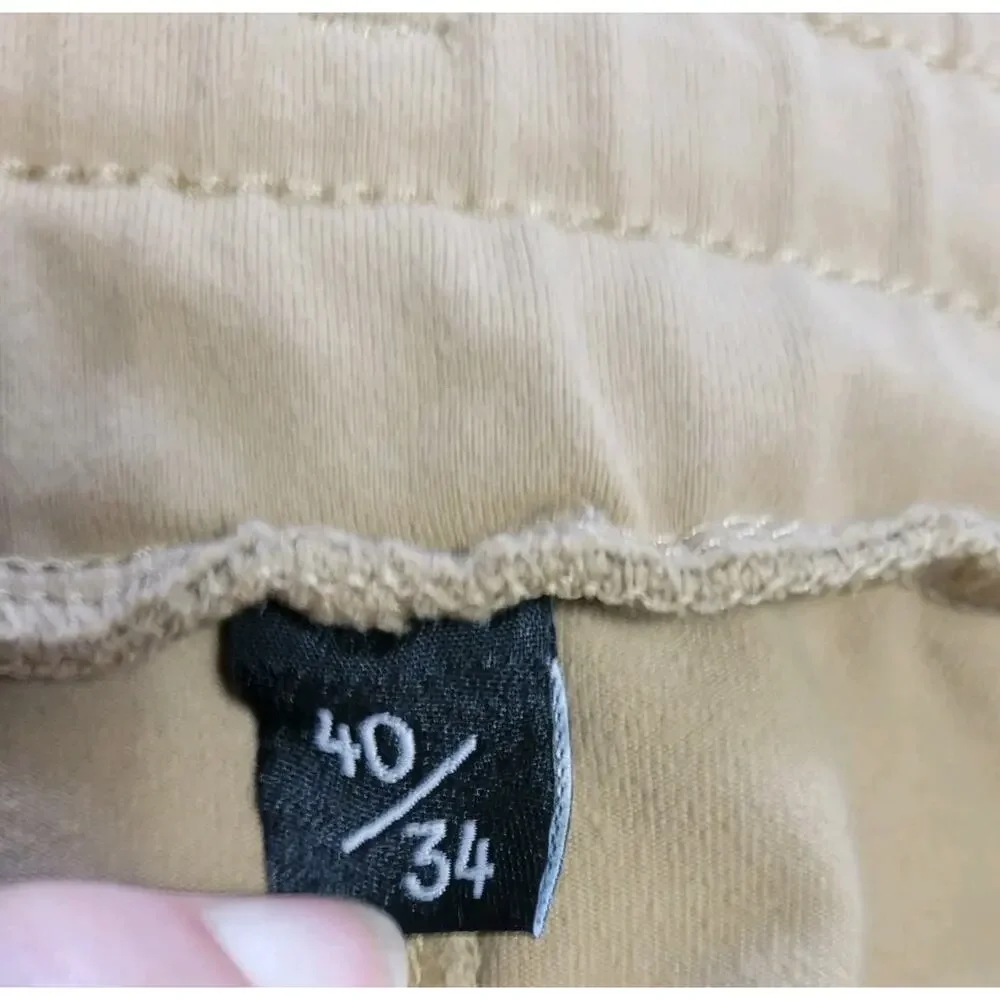 Public Rec Pants Men 40x34 Beige All Day Every Day Sweat Nylon Stretch Active